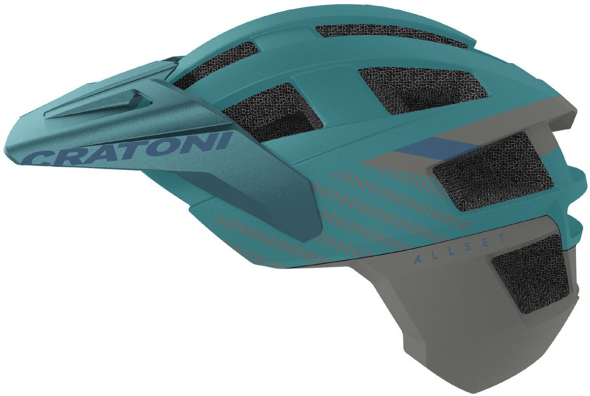 Helm Cratoni AllSet Pro Jr. turquoise-anthracite matt UNI