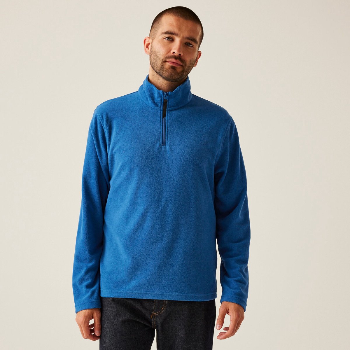 Fleece Heren Hiking Micro Zip Neck