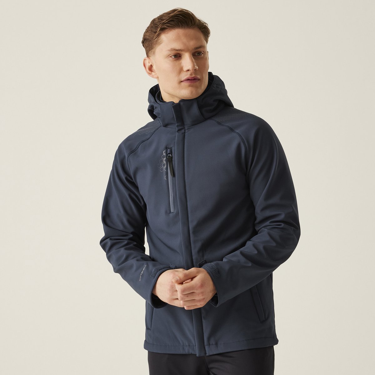 Jas Heren Ademend Softshell Blauw