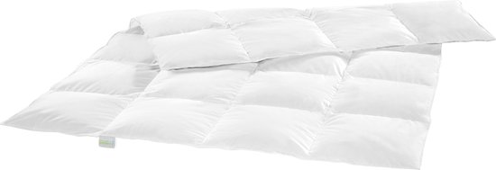 Bodyprotect lichtgewicht donzen dekbed, zomerdekbed 100% nieuw dons (60%) & veren (40%), cassette dekbed, dekbed 100% katoen (dons batist), donspas, Nomite, Ökotex, 60 graden wasbaar, 135 x 200 cm