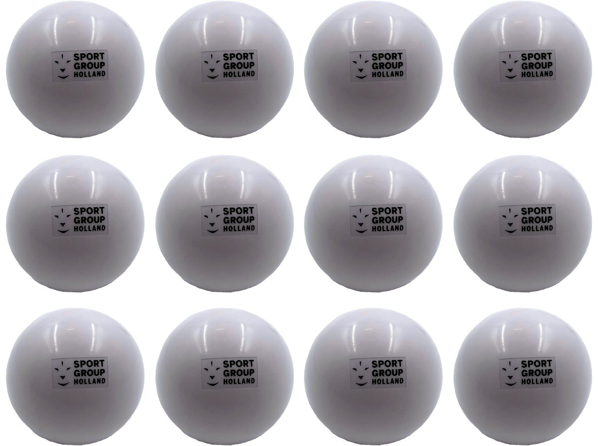 Hockeybal Indoor Wit (Set van 12 Stuks)