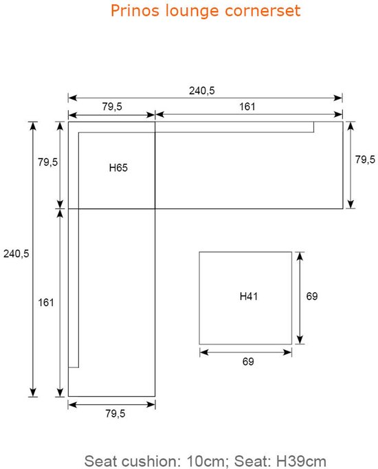 Ensemble de salon Garden Impressions Prinos 4 pièces - sable de la vallée