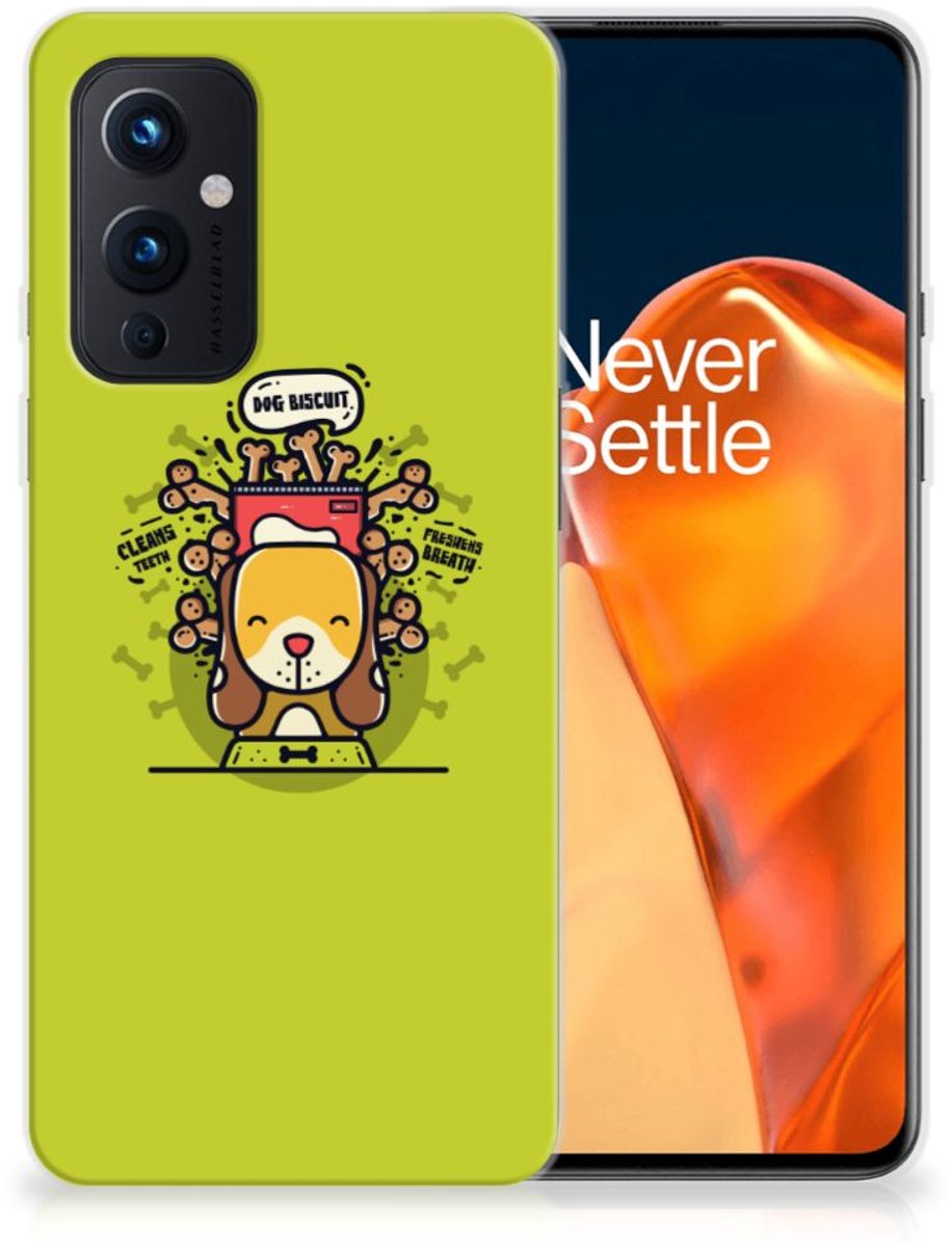 OnePlus 9 Telefoonhoesje met Naam Doggy Biscuit