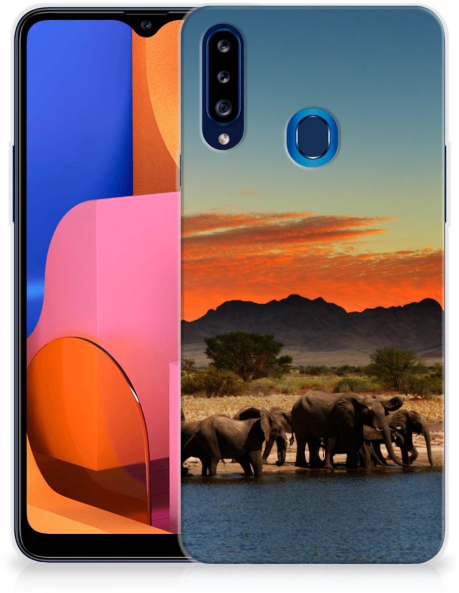 Samsung Galaxy A20s TPU Hoesje Olifanten