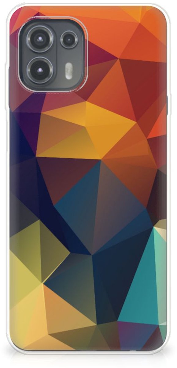 Motorola Edge 20 Lite TPU Hoesje Polygon Color