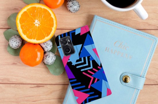 Etui support OPPO A96 | A76 Coque de téléphone Funky Triangle