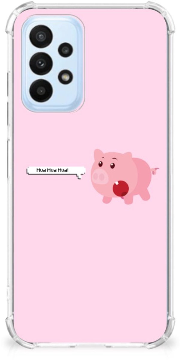 Samsung Galaxy A23 Stevig Bumper Hoesje Pig Mud
