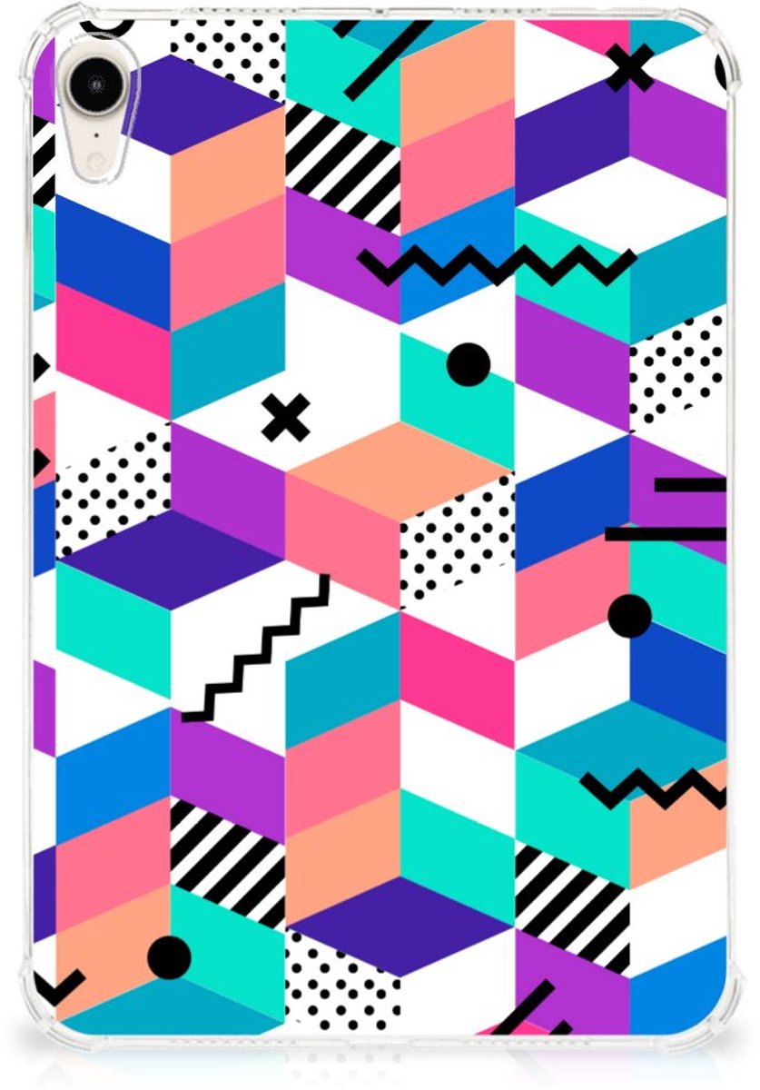 Apple iPad mini 6 (2021) Back Cover Blokken Kleurrijk