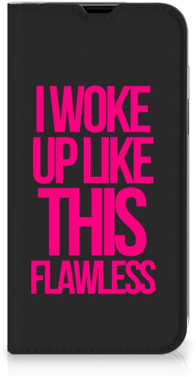 iPhone 13 Hoesje met tekst Woke Up - Origineel Cadeau Zelf Maken