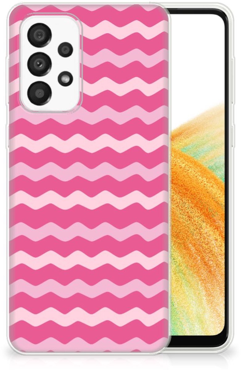 Samsung Galaxy A33 5G TPU bumper Waves Pink