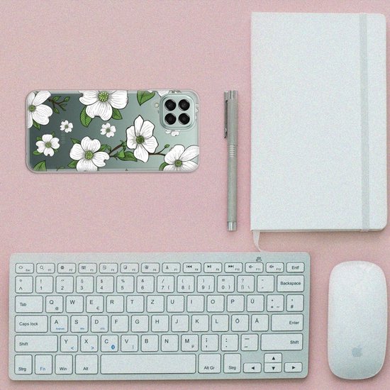 Coque Téléphone pour Samsung Galaxy M33 Case Cover Cornouiller Fleurs