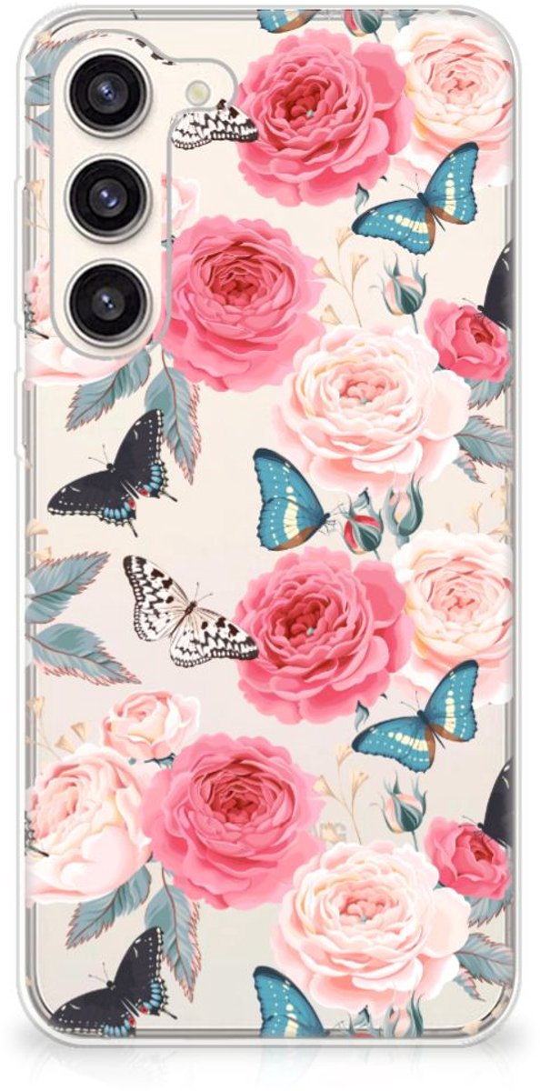 Samsung Galaxy S23 Plus TPU Case Butterfly Roses