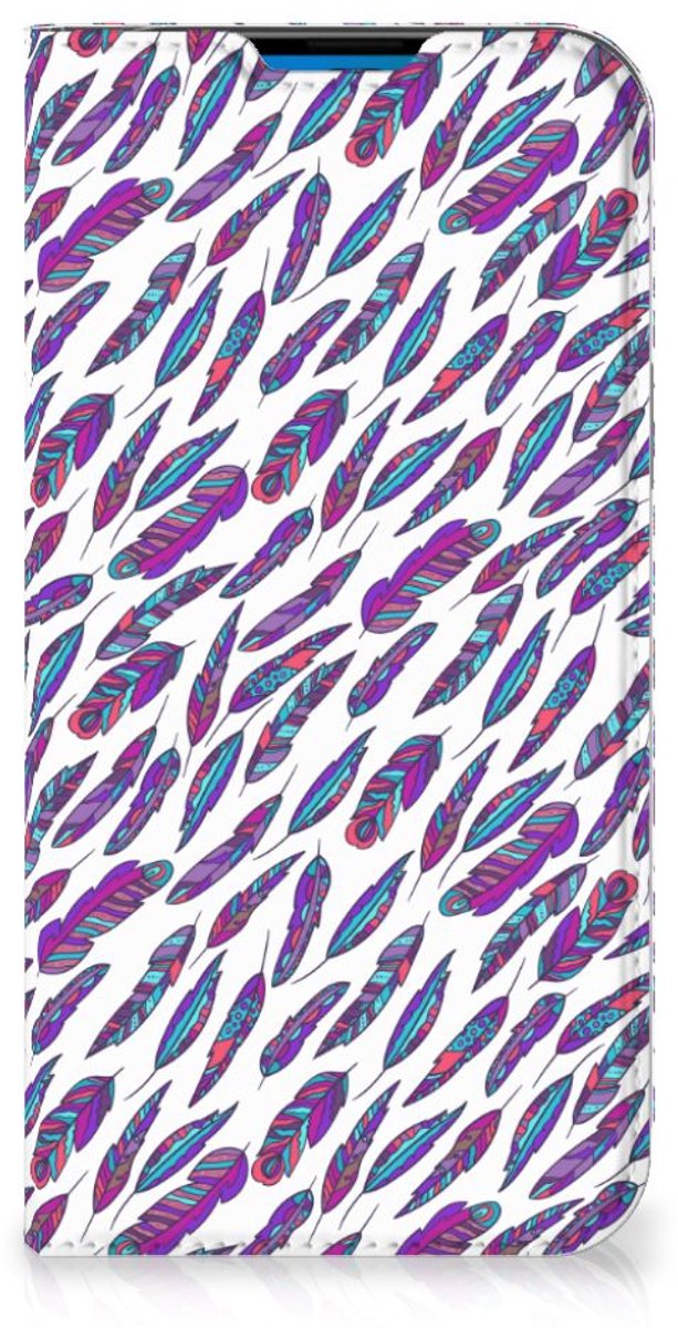 iPhone 14 Pro Max Hoesje met Magneet Feathers Color