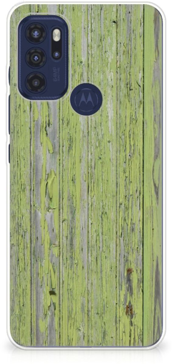 Motorola Moto G60s Bumper Hoesje Green Wood