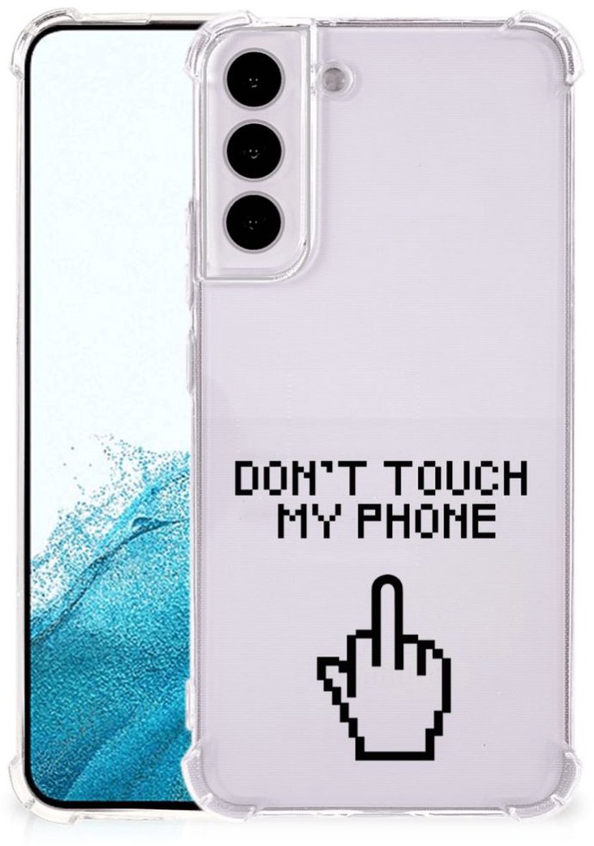 Samsung Galaxy S22 Plus Anti Shock Case Finger Don't Touch My Phone