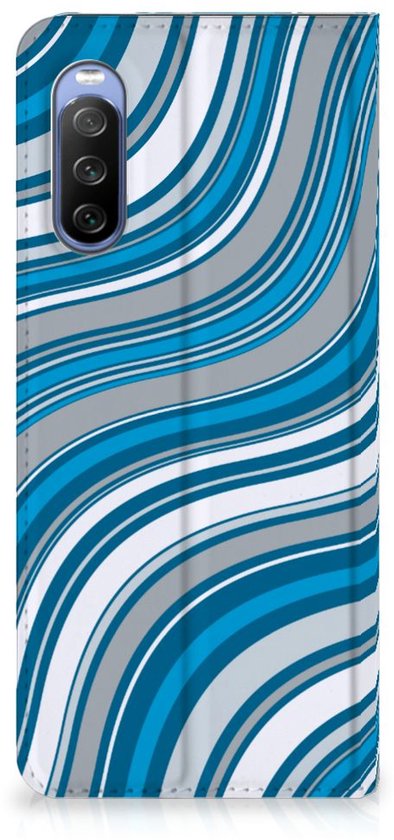 Etui Sony Xperia 10 III Book Case Waves Blauw