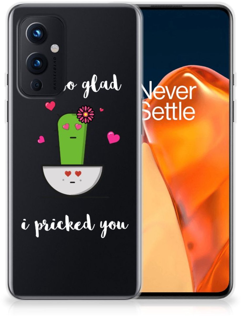 OnePlus 9 Telefoonhoesje met Naam Cactus Glad