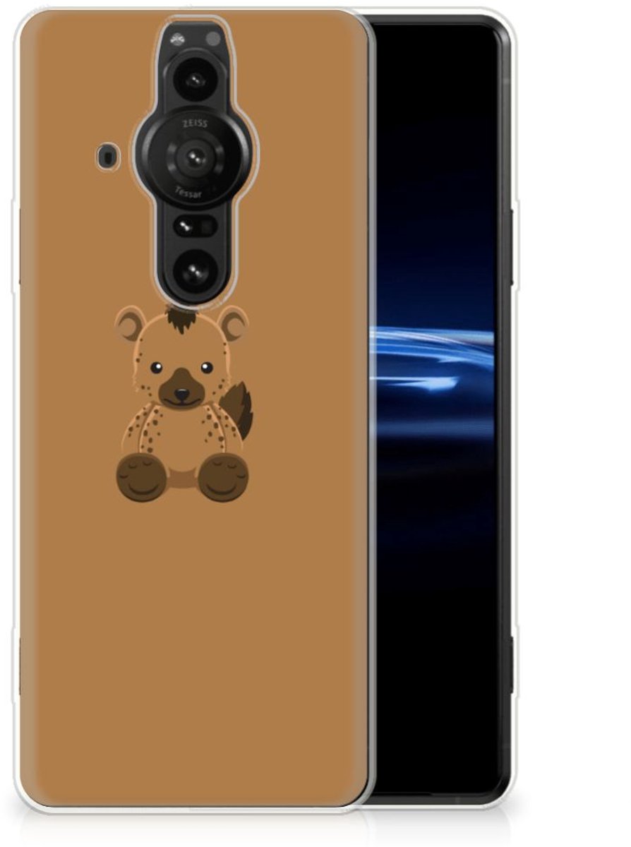 Sony Xperia Pro-I Telefoonhoesje met Naam Baby Hyena