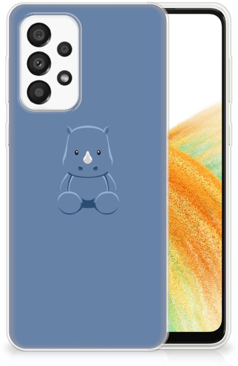 Samsung Galaxy A33 5G Telefoonhoesje met Naam Baby Rhino