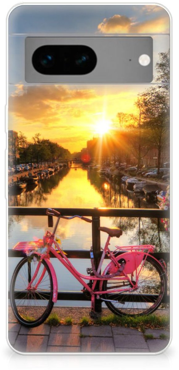 Google Pixel 7 Siliconen Back Cover Amsterdamse Grachten