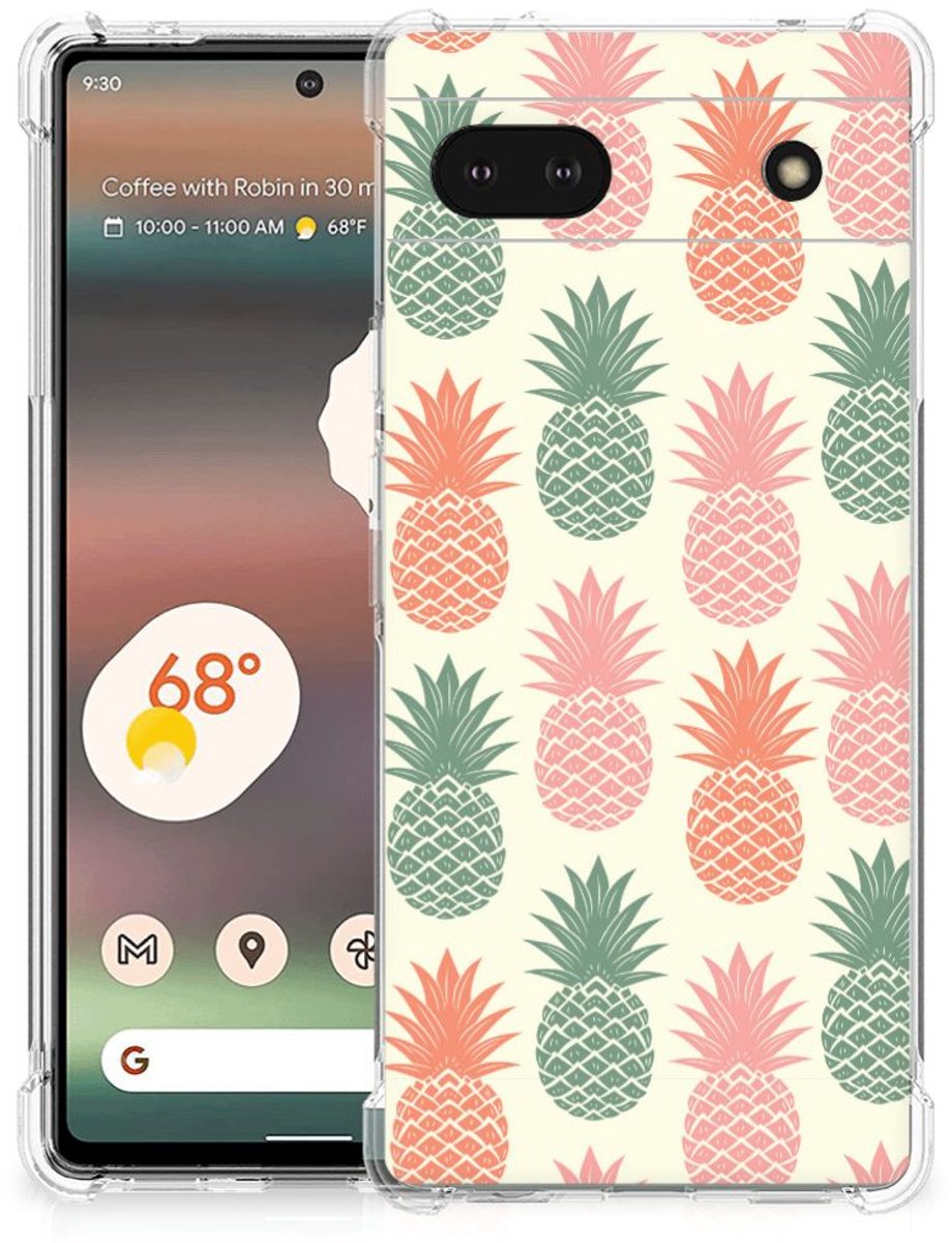 Back Cover voor Google Pixel 6A Beschermhoes Ananas