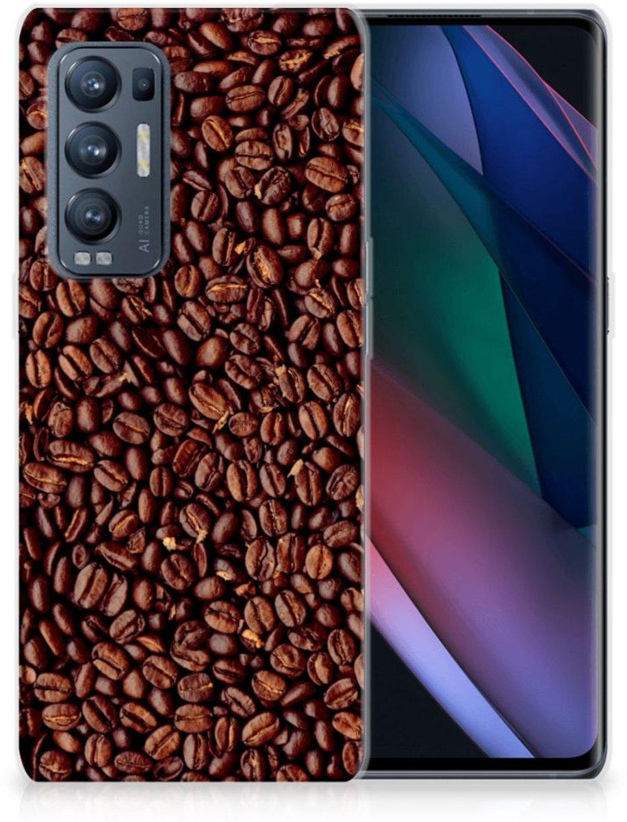 OPPO Find X3 Neo Siliconen Case Koffiebonen
