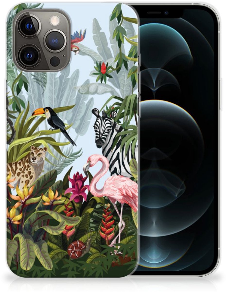 TPU Hoesje voor iPhone 12 Pro Max Jungle