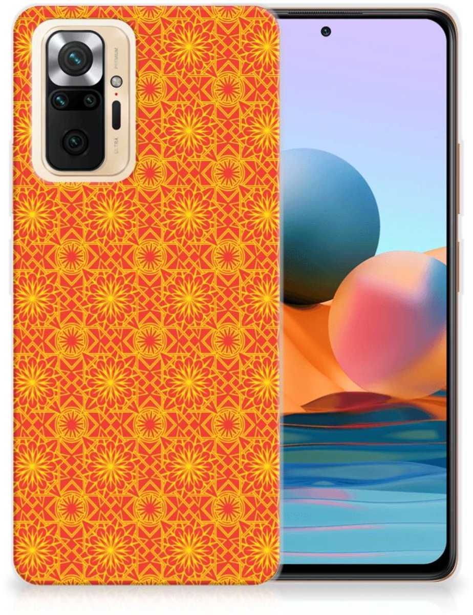 Xiaomi Redmi Note 10 Pro TPU bumper Batik Oranje