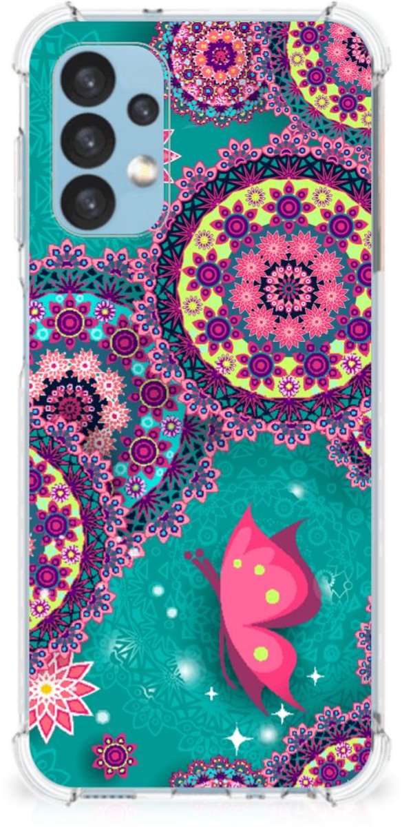 Samsung Galaxy A13 (4G) Back Cover Cirkels en Vlinders