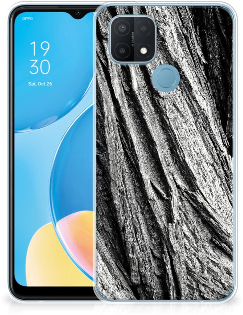 Bumper Hoesje OPPO A15 Boomschors Grijs