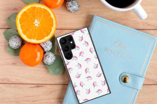 Coque arrière adaptée pour Samsung Galaxy S23 Ultra Licornes