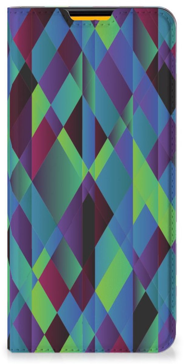 Samsung Galaxy M52 Stand Case Abstract Green Blue