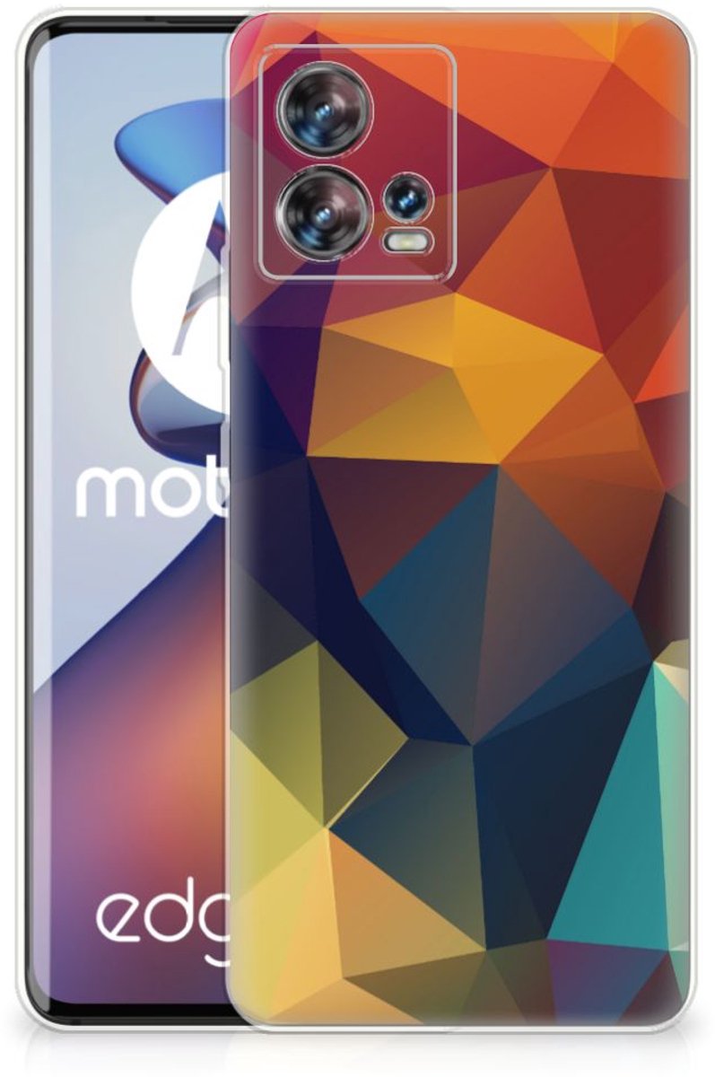 Motorola Edge 30 Fusion TPU Hoesje Polygon Color