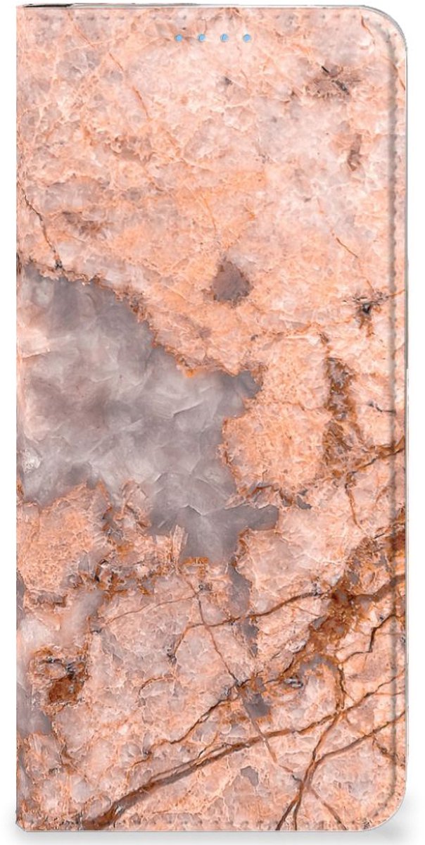 OPPO Reno8 Standcase Marmer Oranje