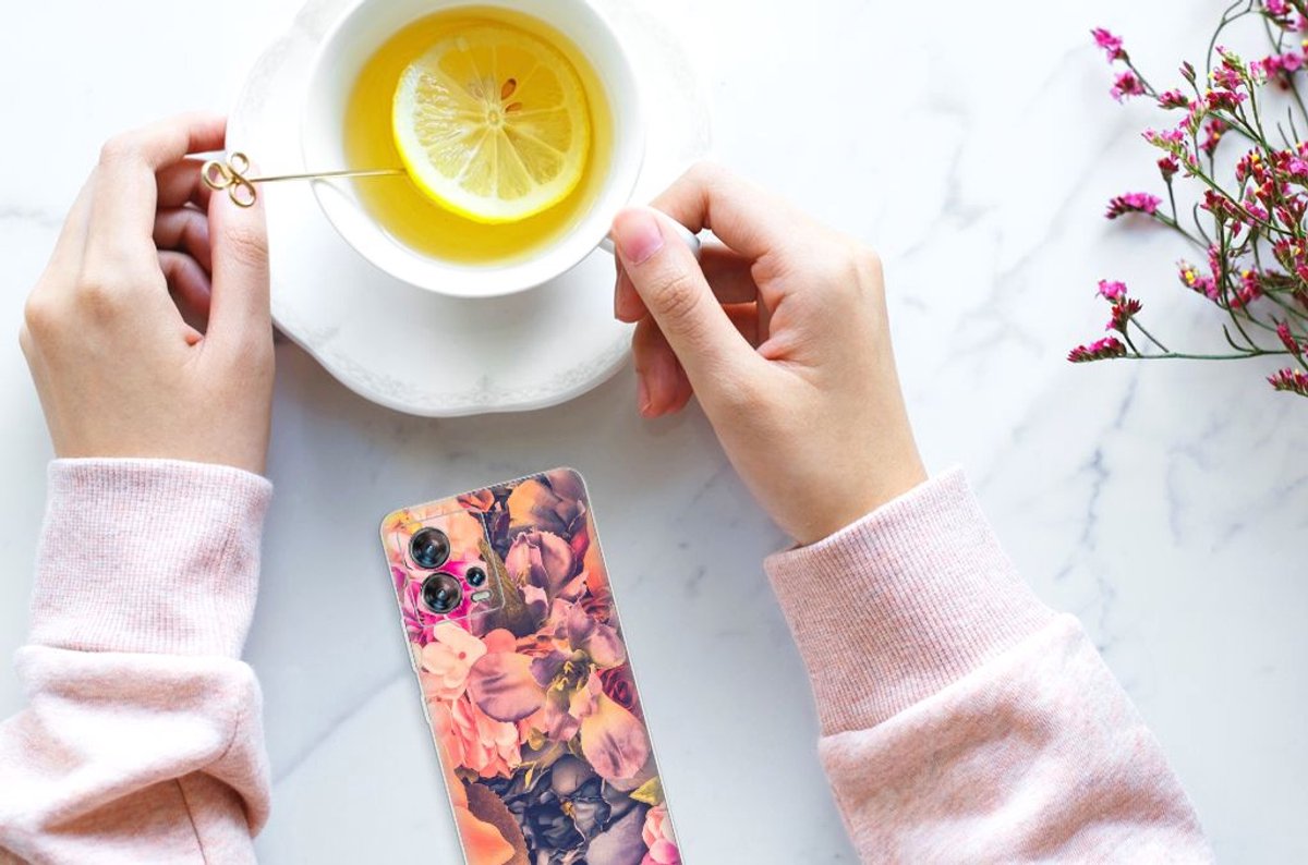 Motorola Edge 30 Fusion TPU Case Bosje Bloemen