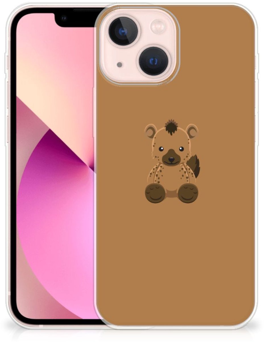 iPhone 13 mini Telefoonhoesje met Naam Baby Hyena