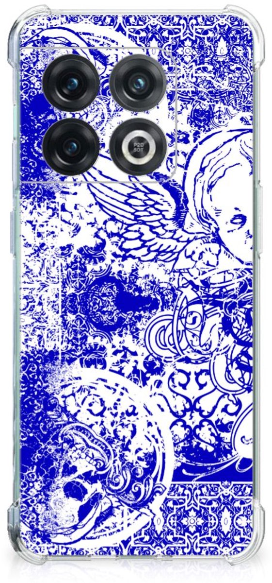 Extreme Case OnePlus 10 Pro Angel Skull Blauw