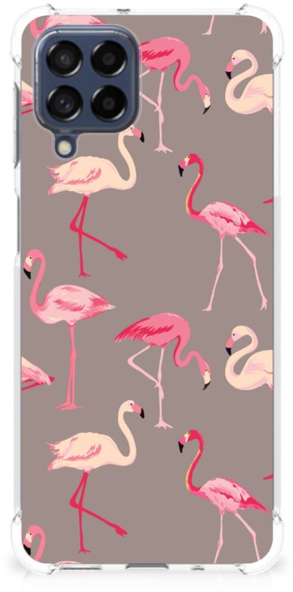 Samsung Galaxy M53 Case Anti-shock Flamingo