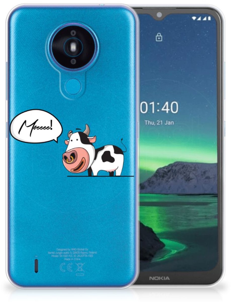 Nokia 1.4 Telefoonhoesje met Naam Cheeky Cow