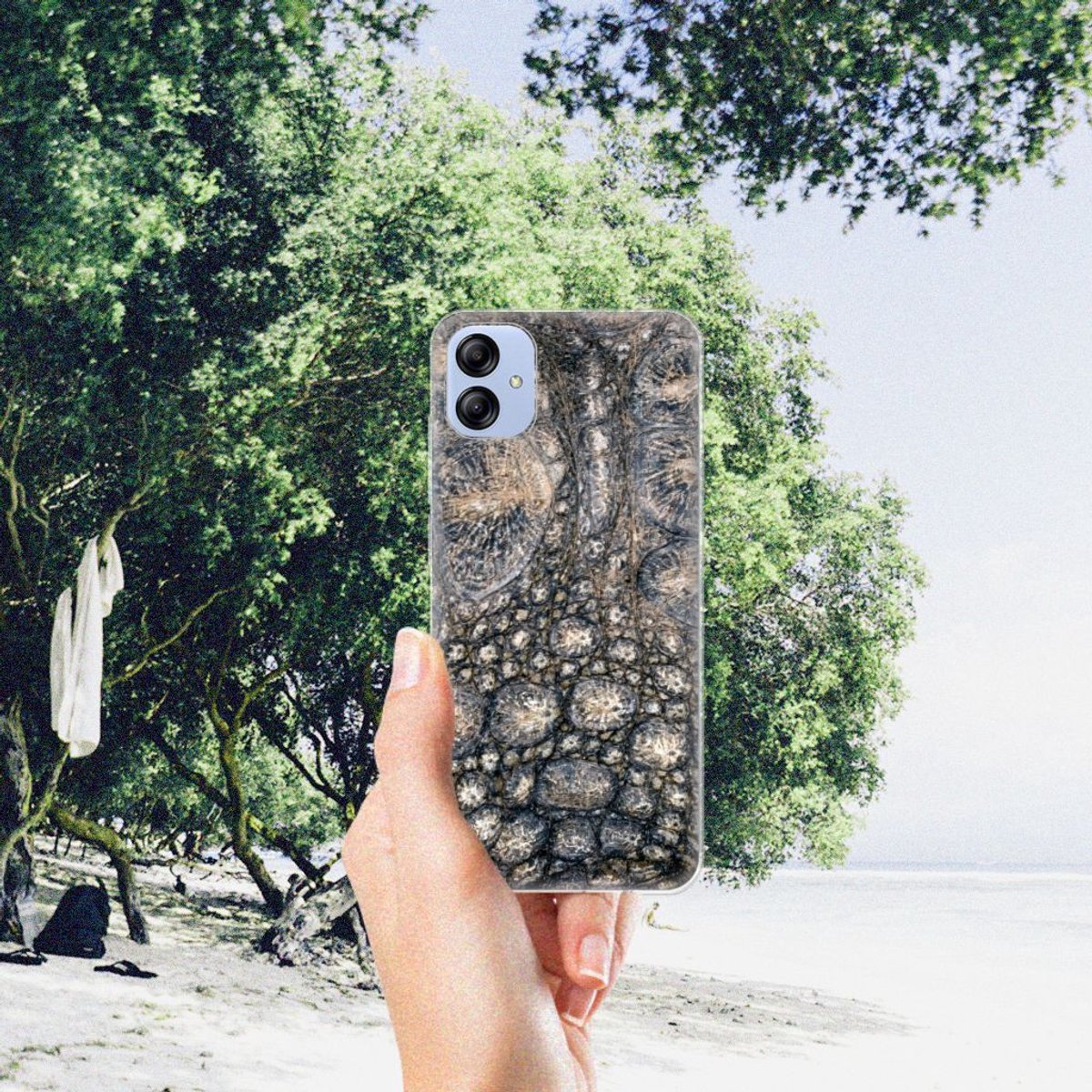 Samsung Galaxy A04e TPU Hoesje Krokodillenprint