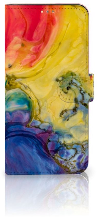 Étui pour téléphone portable OPPO A15 Étui portefeuille aquarelle foncé