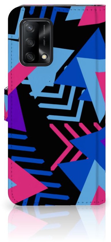 Etui pour téléphone OPPO A74 4G Etui portefeuille Design Triangle Funky