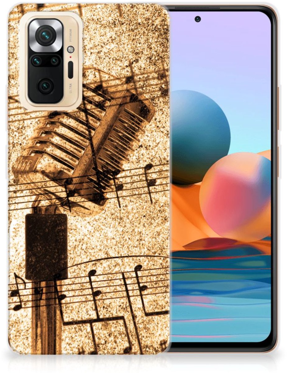 Xiaomi Redmi Note 10 Pro Siliconen Hoesje met foto Bladmuziek