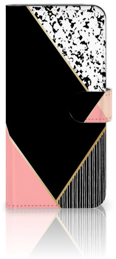 Étui pour téléphone portable OPPO A15 Bookcase Noir Pink Formes