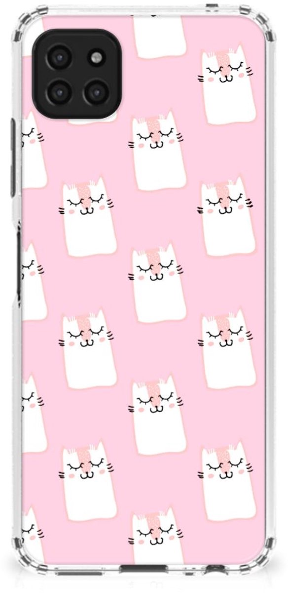 Samsung Galaxy A22 5G Case Anti-shock Sleeping Cats