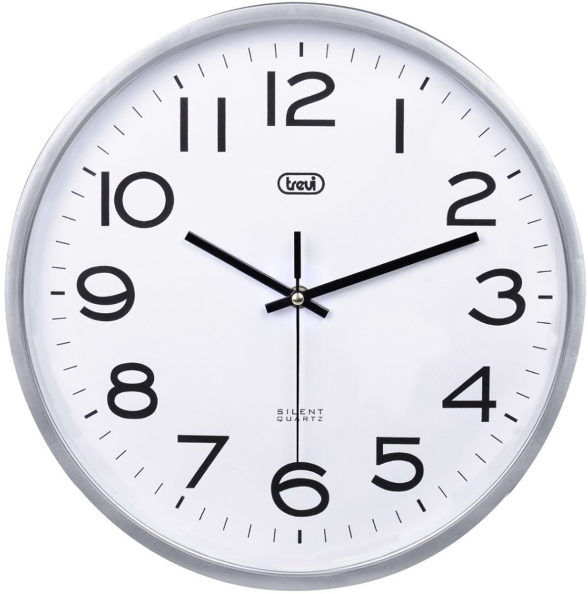 Trevi OM 3505 S Kwartsklok Rond Zilver diameter 35 cm