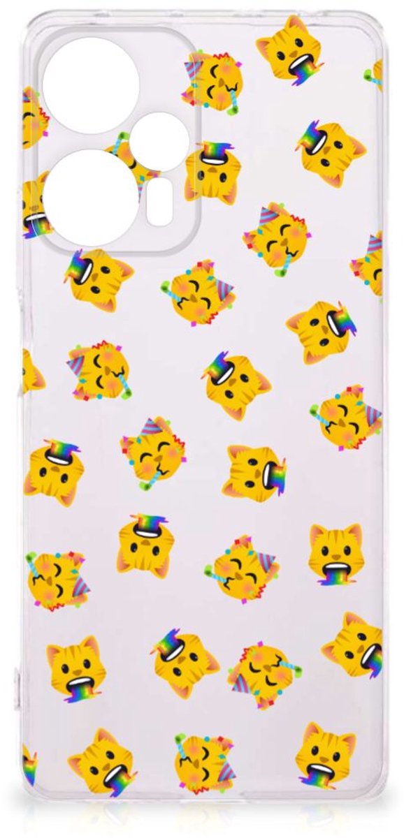 TPU bumper voor Xiaomi Poco F5 Katten Emojis
