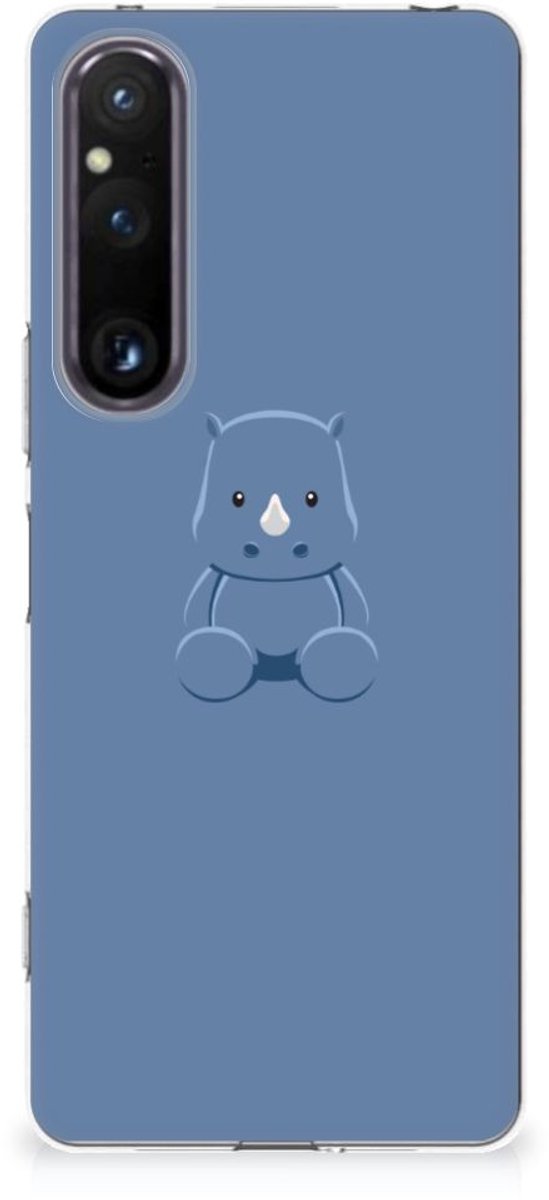 Sony Xperia 1 V Telefoonhoesje met Naam Baby Rhino