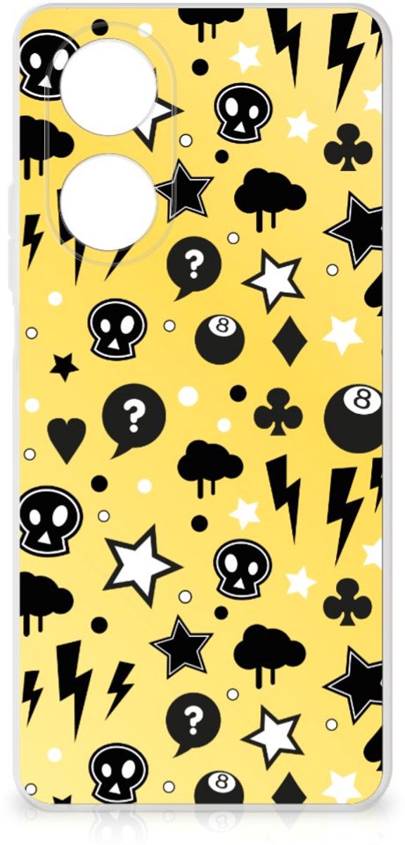 Silicone Back Case OPPO A58 4G Punk Geel
