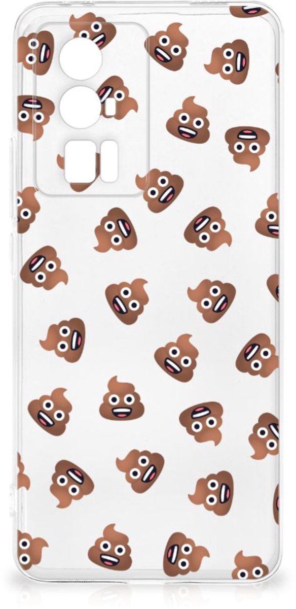 TPU bumper voor Xiaomi Poco F5 Pro Poep Emojis